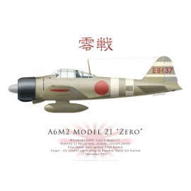 A6M2 Model 21 Zero, Lt Masao Sato, Zuikaku, Pearl Harbor, 7 December 1941