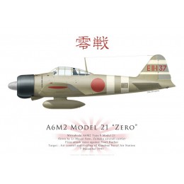 Mitsubishi A6M2 Model 21 Zero, Lt Masao Sato, Zuikaku, Pearl Harbor, 7 décembre 1941