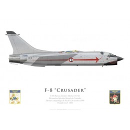 F-8P Crusader, Last flight special scheme, 1999, French Navy