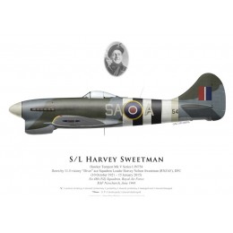 Hawker Tempest V JN754, S/L Harvey Sweetman, No 486 (NZ) Squadron, Royal Air Force, 1944