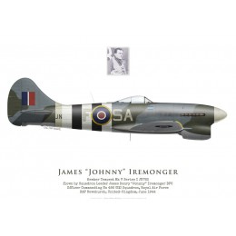Tempest V JN763, S/L "Johnny" Iremonger, OC No 486 (NZ) Squadron, Royal Air Force, 1944