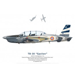TB-30 Epsilon n°118, décoration spéciale dernier vol, EPAA 00.315, BA 709 Cognac-Châteaubernard, 2019