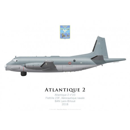 Bréguet Atlantique 2 n°23, Flottille 23F, BAN Lann-Bihoué, 2018