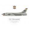 F-8A Crusader, VMF-323 “Death Rattlers”, USS Oriskany, Fevrier 1960