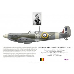 F/L Yvan du Monceau de Bergendael, Spitfire Mk Vb BL540, No 350 (Belgian) Squadron, 1942