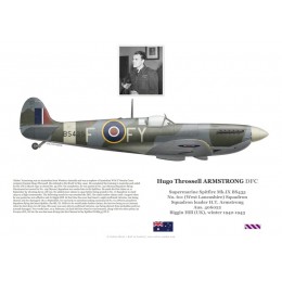 S/L Hugo Armstrong, Spitfire Mk IX BS435, No 611 Squadron, 1942-1943