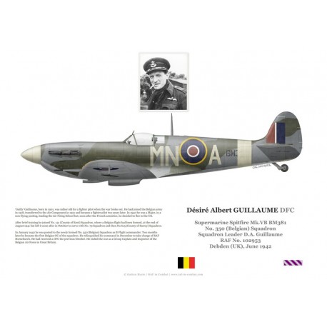S/L Yvan du Monceau de Bergendael, Spitfire Mk IX ML365, No 349 (Belgian) Squadron, 1944