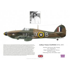 F/L Arthur Clowes, Hurricane Mk I P3395, No 1 Squadron, November 1940
