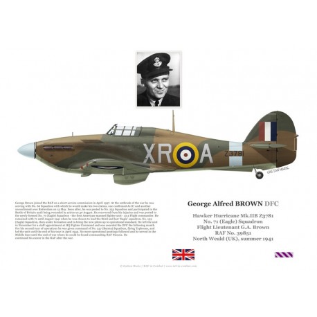 F/L George Brown, Hurricane Mk IIb Z3781, No 71 (Eagle) Squadron, 1941