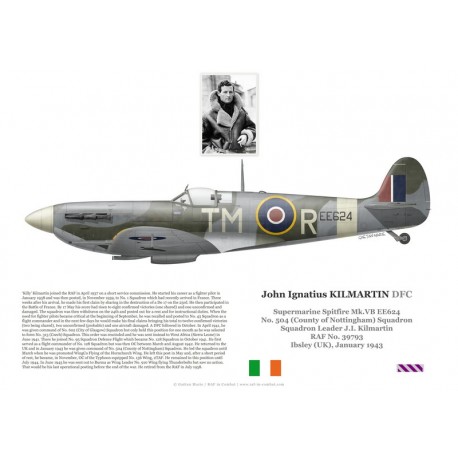 S/L John Kilmartin, Spitfire Mk Vb EE624, No 504 Squadron RAF, 1943
