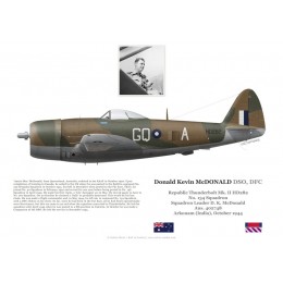 S/L Donald McDonald, Thunderbolt Mk II HD282, No 134 Squadron, 1944