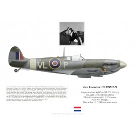 F/L Jan Plesman, Spitfire Mk Vb BM515, No 322 (Dutch) Squadron, 1943