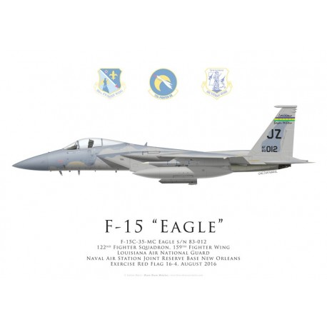 F-15 Eagle, 122nd Fighter Squadron, 159th Fighter Wing, Louisiana ANG