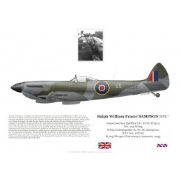 W/C Ralph Sampson, Spitfire Mk XVI TD324, No 145 Wing RAF, 1945