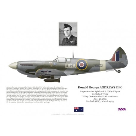 W/C Donald Andrews, Spitfire LF XVI TB520, Coltishall Wing, 1945