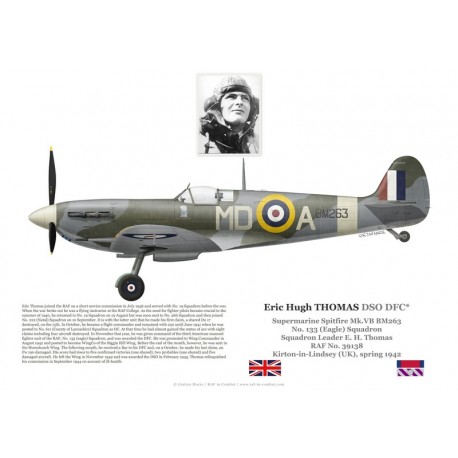 S/L Eric Thomas, Spitfire Mk Vb BM263, No 133 (Eagle) Squadron RAF, 1942