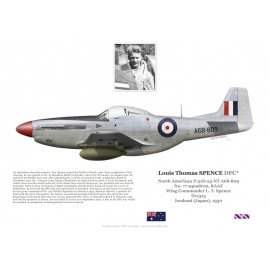 S/L Louis Spence, Mustang Mk IV A68-809, No 77 Squadron RAAF, Japon, 1950