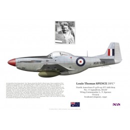 S/L Louis Spence, Mustang Mk IV A68-809, No 77 Squadron RAAF, Japan, 1950