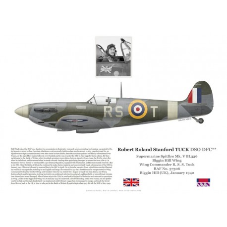 W/C Robert Stanford Tuck, Spitfire Mk Vb BL336, Biggin Hill Wing, 1942