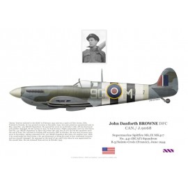 John Browne, Spitfire Mk IX MK417, No 441 Squadron RCAF, juin 1944