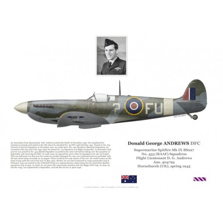 F/L Donald Andrews, Spitfire Mk IX BS227, No 453 Squadron RAAF, 1943