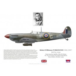 Robert Turkington, Spitfire Mk IX MJ532, No 601 Squadron RAF, Italie, 1944