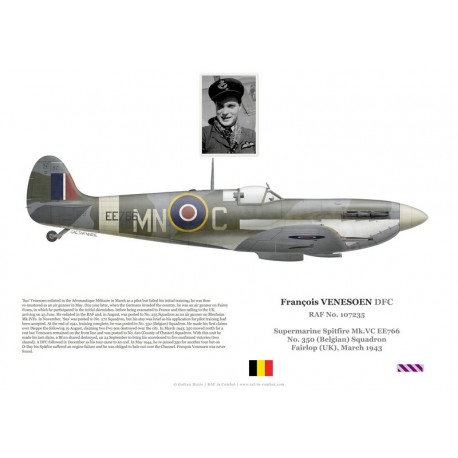 François Venesoen, Spitfire Mk Vc EE766, No 350 (Belgian) Squadron, 1943