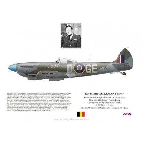 Raymond Lallemant, Spitfire Mk XVI TB900, No 349 (Belgian) Squadron, 1945