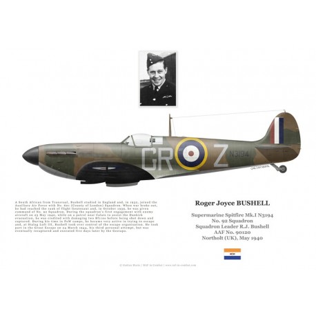 Roger Bushell, Spitfire Mk I N3194, CO No 92 Squadron RAF, 1940