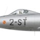 Ouragan n°185, Escadron de Chasse 3/2 “Alsace”, Base Aérienne 102, Dijon-Longvic 1954 