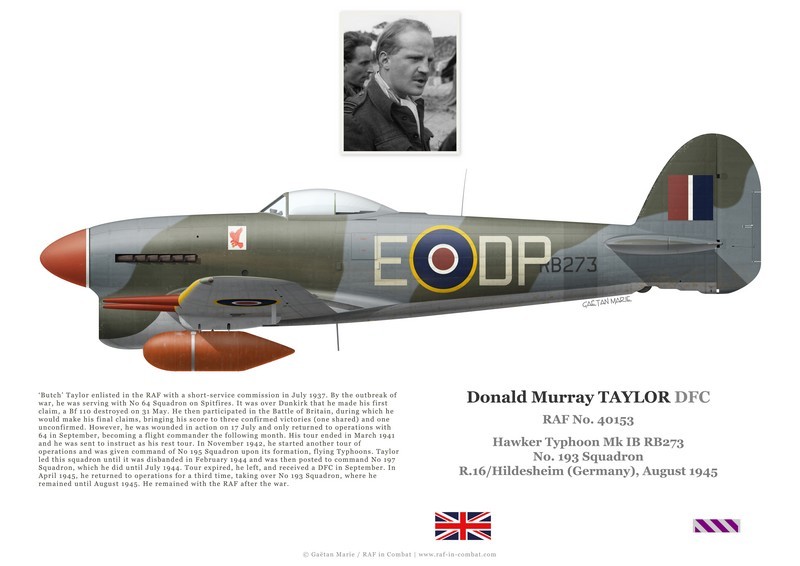 Donald Taylor, Typhoon Mk IB, No 193 Squadron RAF, 1945 - Bravo