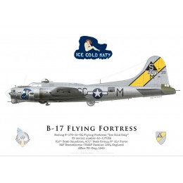 B-17G Flying Fortress 42-107039 "Ice Cold Katy" , 612th BS, 401st BG, USAAF, été 1945