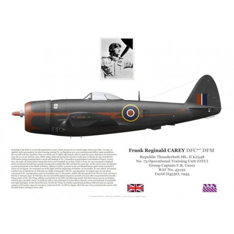 Frank Carey, Thunderbolt Mk II KJ348, No 73 OTU RAF, Egypte, 1945