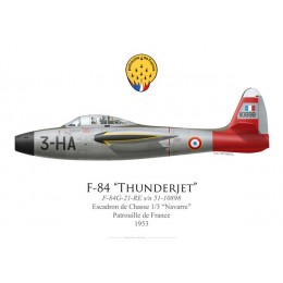 F-84G Thunderjet, Patrouille de France 1953, French air force