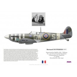 Cdt Bernard Duperier, Spitfire Mk V BM324, No 340 (Free French) Squadron, 1942