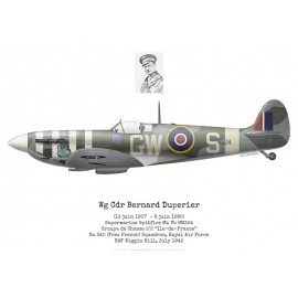 Spitfire Mk Vb, Wg Cdr Bernard Duperier, GC n°2 "Ile-de-France", No 340 (Free French) Squadron, Royal Air Force, 1942