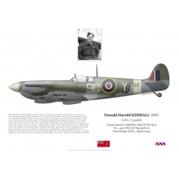Donald Kimball DFC, Spitfire Mk IX, No 441 (Canadian) Squadron RAF, 1945