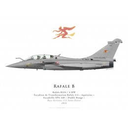 Rafale B, ETR 3/4 "Aquitaine", SPA 160 "Diable Rouge", BA 113 Saint-Dizier, 2024