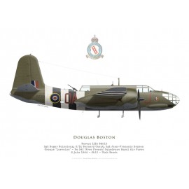Boston IIIA BZ213, No 342 (Free French) Squadron, Groupe Lorraine, Utah Beach, 6 June 1944