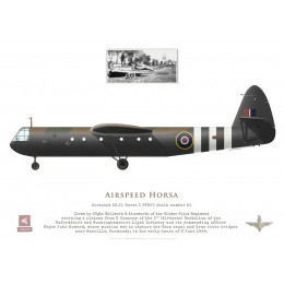 Horsa Mk I PF800, Major Howard, capture du Pont Pegasus, Normandie, 6 juin 1944