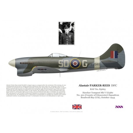 Alastair Parker-Rees DFC, Tempest Mk V EJ580, CO No 501 Squadron RAF, 1944