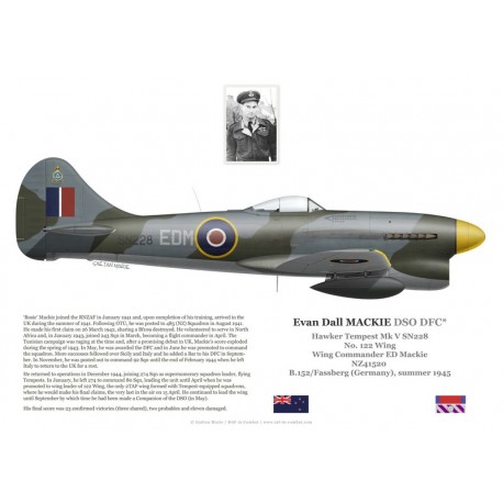 Evan Mackie DSO DFC, Tempest Mk V SN228, CO No 122 Wing RAF, 1945