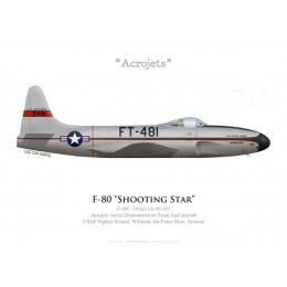 F-80C Shooting Star, Patrouille "Acrojets", USAF Fighter School, Williams AFB, Arizona