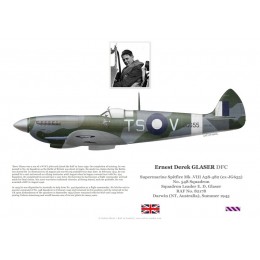 F/L Ernest Glaser, Spitfire Mk VIII A58-482 (ex-JG655), No 548 Squadron, 1945