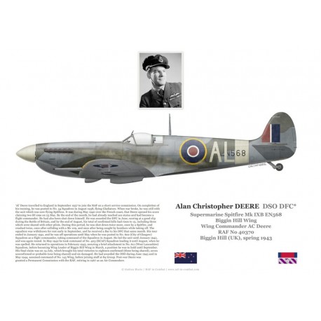 Alan Deere DSO DFC, Spitfire Mk IX EN568, Biggin Hill Wing RAF, 1943