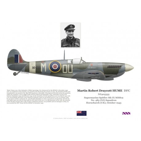 Martin Hume, Spitfire Mk IX MH819, No 485 Squadron RNZAF, 1943