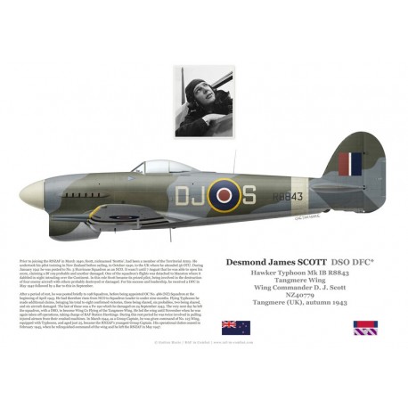 Desmond Scott DSO DFC, Typhoon Mk Ib R8843, No 123 Wing, 1943