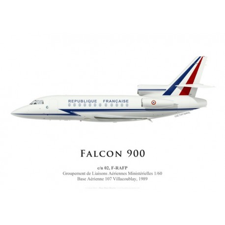 Falcon 900 F-RAFP, Groupement de Liaisons Aériennes Ministérielles 1/60, BA 107 Villacoublay, 1989