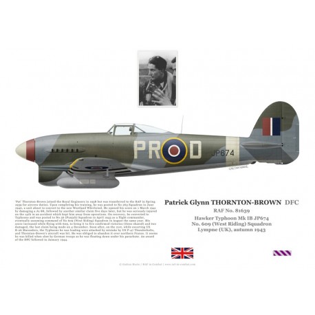 John Wells DFC, Typhoon Mk Ib JR379, No 609 Squadron, 1944