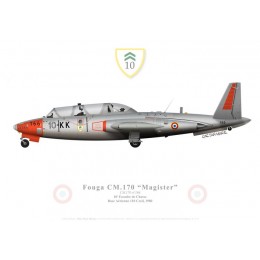 Fouga Magister, 10e Escadre de Chasse, BA 110 Creil, 1980